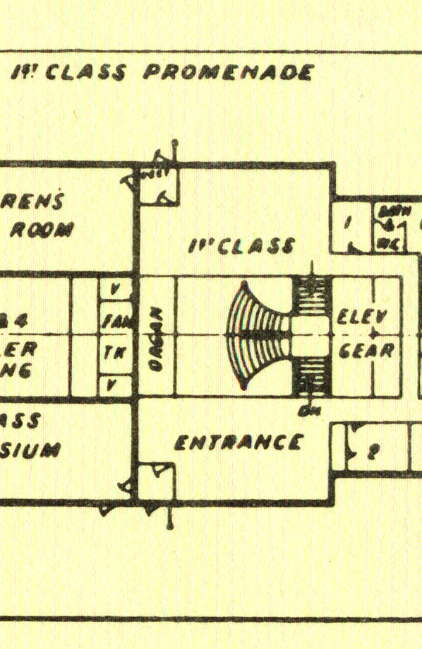 Deckplan Britannic 1914 Boat Deck